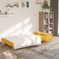 vidaXL Schlafsofa 2-Sitzer mit 2 Kissen Gelb Stoff vidaXL Schlafsofa 2-Sitzer mit 2 Kissen Gelb Stoff
