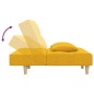 vidaXL Schlafsofa 2-Sitzer mit 2 Kissen Gelb Stoff vidaXL Schlafsofa 2-Sitzer mit 2 Kissen Gelb Stoff