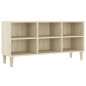vidaXL TV-Schrank mit Massivholz-Beinen Sonoma-Eiche 103,5x30x50 cm vidaXL TV-Schrank mit Massivholz-Beinen Sonoma-Eiche 103,5x30x50 cm