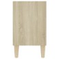 vidaXL TV-Schrank mit Massivholz-Beinen Sonoma-Eiche 103,5x30x50 cm vidaXL TV-Schrank mit Massivholz-Beinen Sonoma-Eiche 103,5x30x50 cm