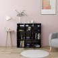 vidaXL Bücherregal Hochglanz-Schwarz 90x30x90 Holzwerkstoff vidaXL Bücherregal Hochglanz-Schwarz 90x30x90 Holzwerkstoff