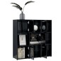 vidaXL Bücherregal Hochglanz-Schwarz 90x30x90 Holzwerkstoff vidaXL Bücherregal Hochglanz-Schwarz 90x30x90 Holzwerkstoff