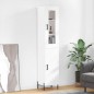 Highboard Hochglanz-Weiß 34,5x34x180 cm Holzwerkstoff Highboard Hochglanz-Weiß 34,5x34x180 cm Holzwerkstoff