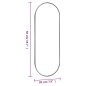 vidaXL Wandspiegel 20x50 cm Glas Oval vidaXL Wandspiegel 20x50 cm Glas Oval