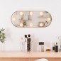 vidaXL Wandspiegel mit LED-Leuchten 25x60 cm Glas Oval vidaXL Wandspiegel mit LED-Leuchten 25x60 cm Glas Oval