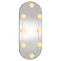 vidaXL Wandspiegel mit LED-Leuchten 25x60 cm Glas Oval vidaXL Wandspiegel mit LED-Leuchten 25x60 cm Glas Oval