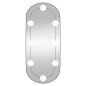 vidaXL Wandspiegel mit LED-Leuchten 25x60 cm Glas Oval vidaXL Wandspiegel mit LED-Leuchten 25x60 cm Glas Oval