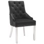 vidaXL Esszimmerstühle 6 Stk. Schwarz Samt vidaXL Esszimmerstühle 6 Stk. Schwarz Samt