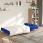 vidaXL Schlafsofa 2-Sitzer mit 2 Kissen Blau Stoff vidaXL Schlafsofa 2-Sitzer mit 2 Kissen Blau Stoff