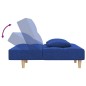 vidaXL Schlafsofa 2-Sitzer mit 2 Kissen Blau Stoff vidaXL Schlafsofa 2-Sitzer mit 2 Kissen Blau Stoff