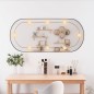 vidaXL Wandspiegel mit LED-Leuchten 45x100 cm Glas Oval vidaXL Wandspiegel mit LED-Leuchten 45x100 cm Glas Oval