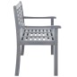 vidaXL 3-Sitzer-Gartenbank mit Auflage 150 cm Grau Eukalyptusholz vidaXL 3-Sitzer-Gartenbank mit Auflage 150 cm Grau Eukalyptusholz