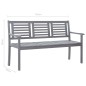 vidaXL 3-Sitzer-Gartenbank mit Auflage 150 cm Grau Eukalyptusholz vidaXL 3-Sitzer-Gartenbank mit Auflage 150 cm Grau Eukalyptusholz