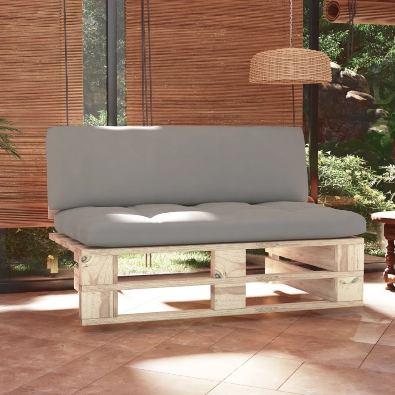 vidaXL Outdoor-Mittelsofa Paletten Imprägniertes Kiefernholz vidaXL Outdoor-Mittelsofa Paletten Imprägniertes Kiefernholz
