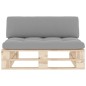vidaXL Outdoor-Mittelsofa Paletten Imprägniertes Kiefernholz vidaXL Outdoor-Mittelsofa Paletten Imprägniertes Kiefernholz