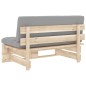 vidaXL Outdoor-Mittelsofa Paletten Imprägniertes Kiefernholz vidaXL Outdoor-Mittelsofa Paletten Imprägniertes Kiefernholz