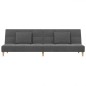 vidaXL Schlafsofa 2-Sitzer mit 2 Kissen Hellgrau Stoff vidaXL Schlafsofa 2-Sitzer mit 2 Kissen Hellgrau Stoff
