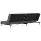 vidaXL Schlafsofa 2-Sitzer mit 2 Kissen Hellgrau Stoff vidaXL Schlafsofa 2-Sitzer mit 2 Kissen Hellgrau Stoff