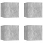 vidaXL TV-Wandschränke 4 Stk. Betongrau 30,5x30x30 cm vidaXL TV-Wandschränke 4 Stk. Betongrau 30,5x30x30 cm