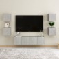 vidaXL TV-Wandschränke 4 Stk. Betongrau 30,5x30x30 cm vidaXL TV-Wandschränke 4 Stk. Betongrau 30,5x30x30 cm