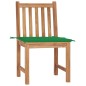 Gartenstühle 2 Stk. mit Kissen Massivholz Teak Gartenstühle 2 Stk. mit Kissen Massivholz Teak