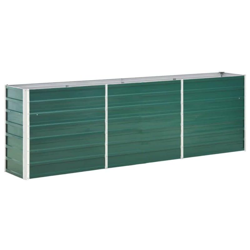 vidaXL Garten-Hochbeet Verzinkter Stahl 240×40×77 cm Grün vidaXL Garten-Hochbeet Verzinkter Stahl 240×40×77 cm Grün