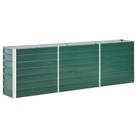 vidaXL Garten-Hochbeet Verzinkter Stahl 240×40×77 cm Grün
