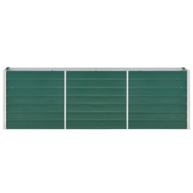 vidaXL Garten-Hochbeet Verzinkter Stahl 240×40×77 cm Grün
