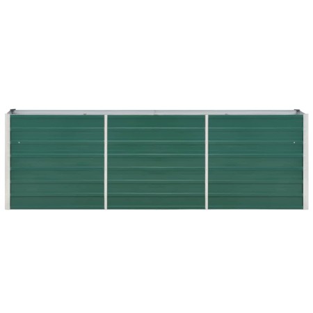 vidaXL Garten-Hochbeet Verzinkter Stahl 240×40×77 cm Grün