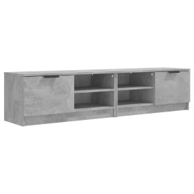 vidaXL TV-Schränke 2 Stk. Betonweiß 80x35x36,5 cm Holzwerkstoff