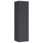 vidaXL TV-Schränke 2 Stk. Grau 30,5x30x110 cm Holzwerkstoff vidaXL TV-Schränke 2 Stk. Grau 30,5x30x110 cm Holzwerkstoff