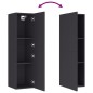 vidaXL TV-Schränke 2 Stk. Grau 30,5x30x110 cm Holzwerkstoff vidaXL TV-Schränke 2 Stk. Grau 30,5x30x110 cm Holzwerkstoff