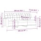 vidaXL 3-Sitzer-Sofa mit Zierkissen Braun 180 cm Stoff vidaXL 3-Sitzer-Sofa mit Zierkissen Braun 180 cm Stoff