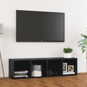 vidaXL TV-Schrank Hochglanz-Grau 142,5x35x36,5 cm Holzwerkstoff
