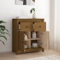 vidaXL Sideboard Honigbraun 70x35x80 cm Massivholz Kiefer vidaXL Sideboard Honigbraun 70x35x80 cm Massivholz Kiefer