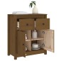 vidaXL Sideboard Honigbraun 70x35x80 cm Massivholz Kiefer vidaXL Sideboard Honigbraun 70x35x80 cm Massivholz Kiefer