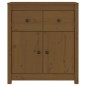 vidaXL Sideboard Honigbraun 70x35x80 cm Massivholz Kiefer vidaXL Sideboard Honigbraun 70x35x80 cm Massivholz Kiefer