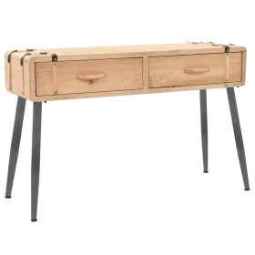 vidaXL Konsolentisch Tannenholz Massiv 115 × 40,5 × 76 cm