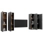 vidaXL TV-Schränke 4 Stk. Grau 30,5x30x110 cm Holzwerkstoff vidaXL TV-Schränke 4 Stk. Grau 30,5x30x110 cm Holzwerkstoff