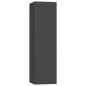 vidaXL TV-Schränke 4 Stk. Grau 30,5x30x110 cm Holzwerkstoff vidaXL TV-Schränke 4 Stk. Grau 30,5x30x110 cm Holzwerkstoff