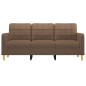 vidaXL 3-Sitzer-Sofa Braun 180 cm Stoff vidaXL 3-Sitzer-Sofa Braun 180 cm Stoff