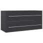 vidaXL 2-tlg. Badmöbel-Set Grau Holzwerkstoff vidaXL 2-tlg. Badmöbel-Set Grau Holzwerkstoff