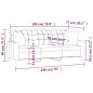 vidaXL 3-Sitzer-Sofa mit Zierkissen Weinrot 180 cm Kunstleder vidaXL 3-Sitzer-Sofa mit Zierkissen Weinrot 180 cm Kunstleder