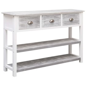 vidaXL Sideboard Antik-Grau 115x30x76 cm Holz 