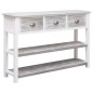 vidaXL Sideboard Antik-Grau 115x30x76 cm Holz vidaXL Sideboard Antik-Grau 115x30x76 cm Holz