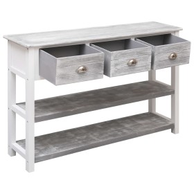 vidaXL Sideboard Antik-Grau 115x30x76 cm Holz 