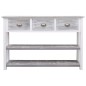 vidaXL Sideboard Antik-Grau 115x30x76 cm Holz vidaXL Sideboard Antik-Grau 115x30x76 cm Holz