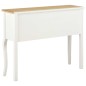 vidaXL Sideboard Weiß und Braun 110x30x85 cm Massivholz vidaXL Sideboard Weiß und Braun 110x30x85 cm Massivholz