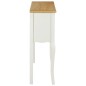 vidaXL Sideboard Weiß und Braun 110x30x85 cm Massivholz vidaXL Sideboard Weiß und Braun 110x30x85 cm Massivholz