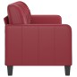 vidaXL 3-Sitzer-Sofa Weinrot 180 cm Kunstleder vidaXL 3-Sitzer-Sofa Weinrot 180 cm Kunstleder